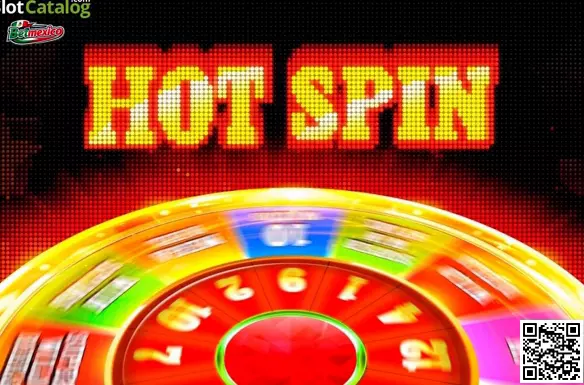Imagen central de Hot Spin con diseño de tragamonedas clásica
